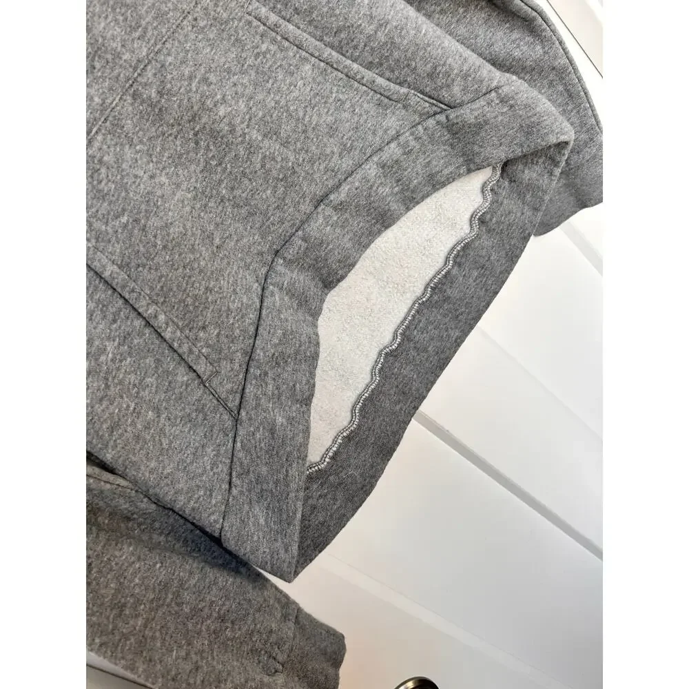Nike Kids Standard Fit‎ Club Fleece High-Low Pullover Hoodie Gray Size Medium